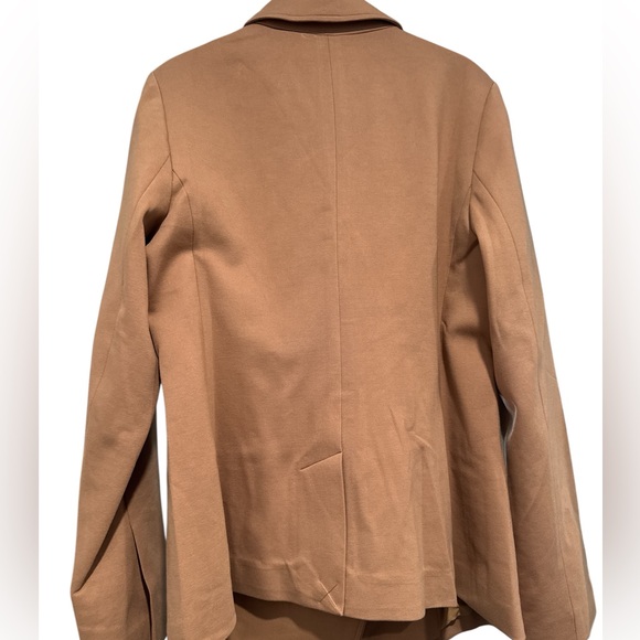 SPANX PERFECT ASYMMETRIC TAILORED BLAZER Jacket in toffee color. NWT size L - Picture 8 of 9